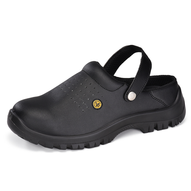 Küchenarbeitsschuhe mit Stahlkappe für die Lebensmittelindustrie CleanShield SB | L-7096BK