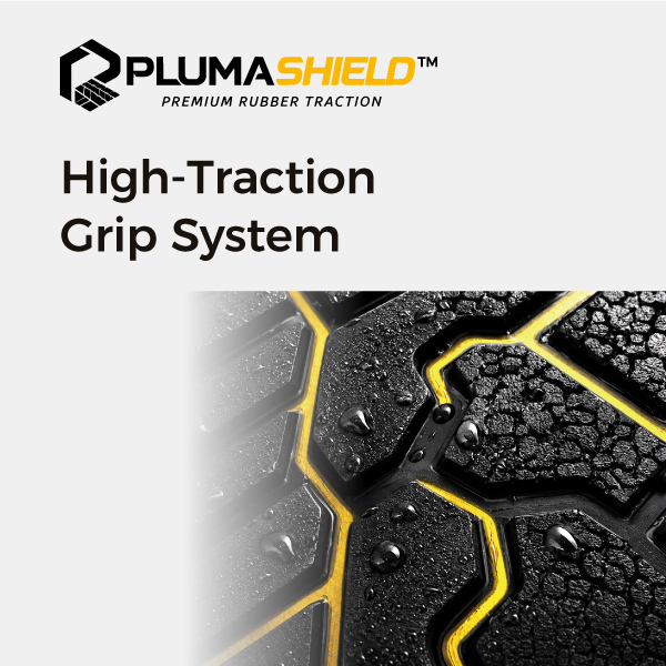Plumashield™-Außensohlentechnologie mit hoher Traktion für rutschfeste Sicherheitsschuhe