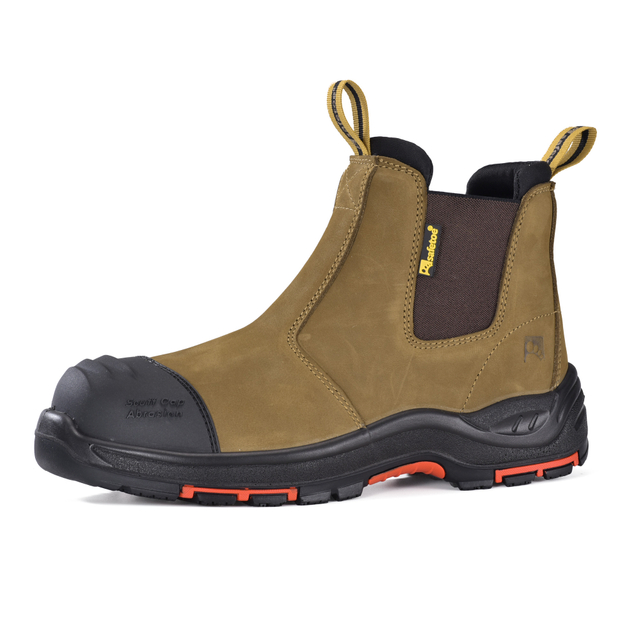 Slip-On-Sicherheitsstiefel für den Bergbau mit Verbundkappe und nichtmetallischem Pannenschutz M-8025NB